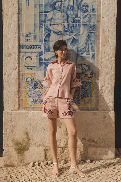 Inamorata Short Sleeve Shirt Cherry Blush